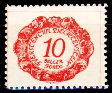 LIECHTENSTEIN PORTOMARKEN 1920 Nr 2 postfrisch 2641CA