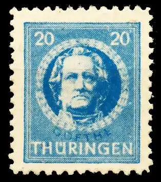 SBZ THÜRINGEN Nr 98AYz1 postfrisch 67041E