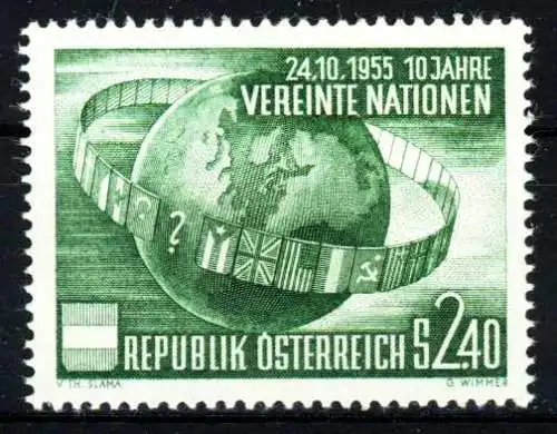 ÖSTERREICH 1955 Nr 1022 postfrisch 36BDC6