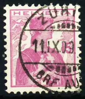 SCHWEIZ 1909 Nr 116 zentrisch gestempelt 4C629A