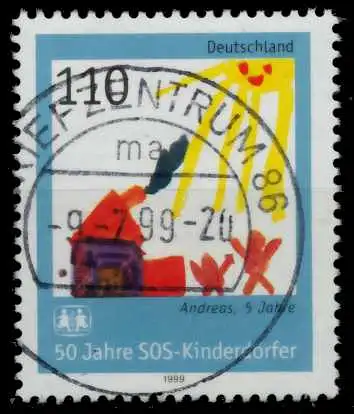 BRD 1999 Nr 2062 zentrisch gestempelt 6D114A