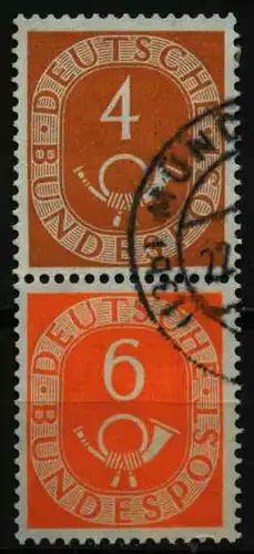 BRD ZUSAMMENDRUCK Nr S1 gestempelt SENKR PAAR 12C126