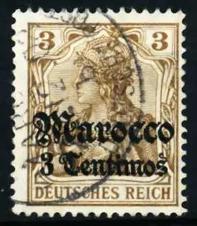 DEUTSCHE AUSLANDSPOSTÄMTER MAROKKO Nr 34 gestempelt 4387F2