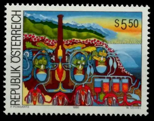 ÖSTERREICH 1992 Nr 2077 postfrisch SB4E3DE