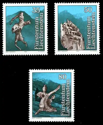 LIECHTENSTEIN 1984 Nr 843-845 postfrisch SB463D2