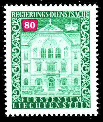 LIECHTENSTEIN DIENSTMARKEN 1976 89 Nr 63 postfrisch S4FF576