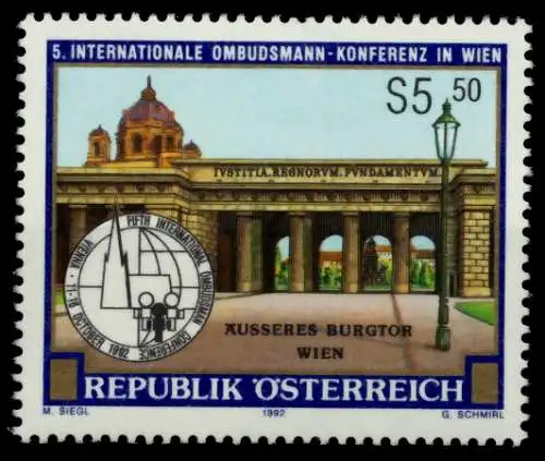 ÖSTERREICH 1992 Nr 2076 postfrisch SB4E3CE