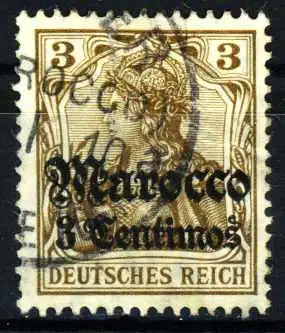 DEUTSCHE AUSLANDSPOSTÄMTER MAROKKO Nr 34 gestempelt 1D28CE