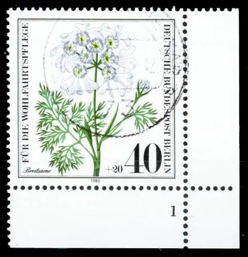 BERLIN 1980 Nr 629 zentrisch gestempelt FORM1 2C2BEE