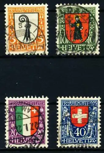 SCHWEIZ PRO JUVENTUTE Nr 185-188 gestempelt 4C6596