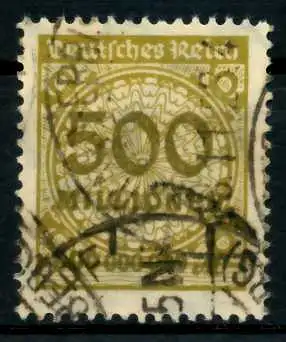 D-REICH INFLA Nr 324A gestempelt 6B695E