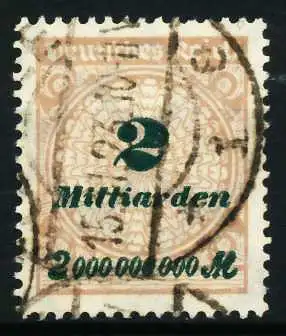D-REICH INFLA Nr 326A gestempelt 6B69A2