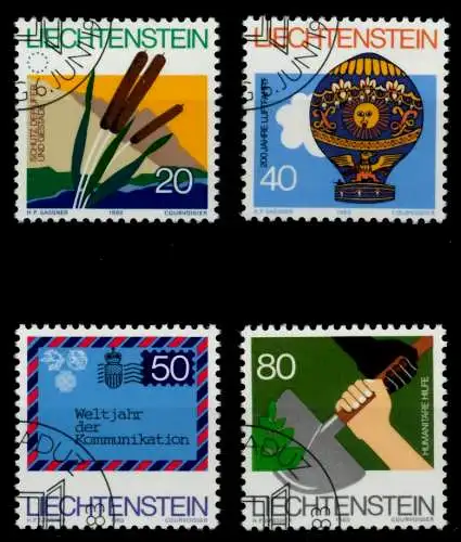 LIECHTENSTEIN 1983 Nr 824-827 gestempelt 6E69AE