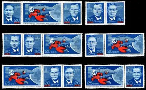 DDR ZUSAMMENDRUCK Nr WZd156-WZd161 postfrisch 5A858A