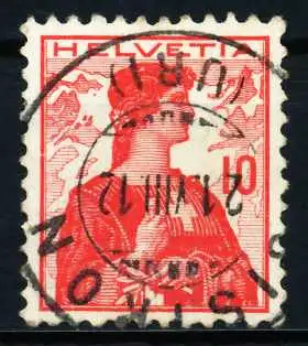 SCHWEIZ 1909 Nr 114 zentrisch gestempelt 4C62BE