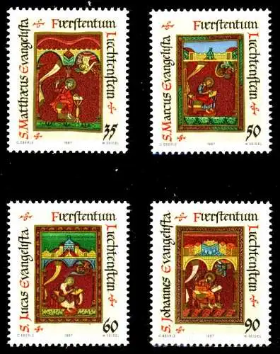 LIECHTENSTEIN 1987 Nr 930-933 postfrisch SB4625E