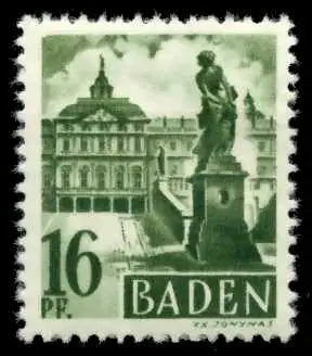 FZ BADEN 1. AUSGABE SPEZIALISIERT Nr 6yvIII postfrisch 6C0B5A