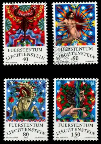 LIECHTENSTEIN 1978 Nr 713-716 gestempelt SB4E232