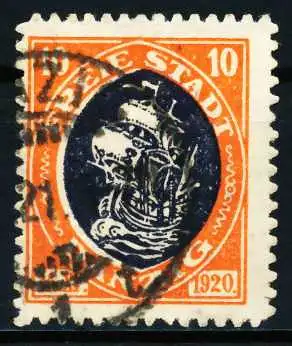 DANZIG 1921 Nr 54 gestempelt 4B644E
