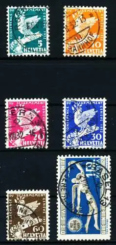SCHWEIZ 1932 Nr 250-255 gestempelt 4C97A6