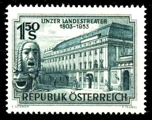 ÖSTERREICH 1953 Nr 988 postfrisch S87031E
