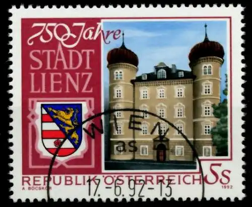ÖSTERREICH 1992 Nr 2070 zentrisch gestempelt 6ECC4E