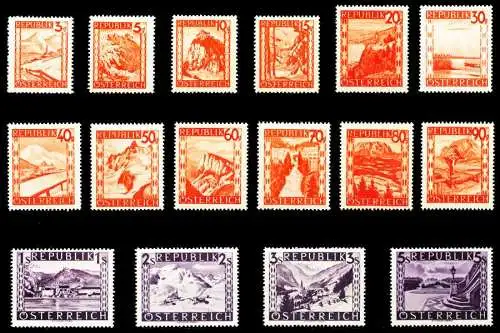 ÖSTERREICH 1947 Nr 838-853 postfrisch 4F2D26