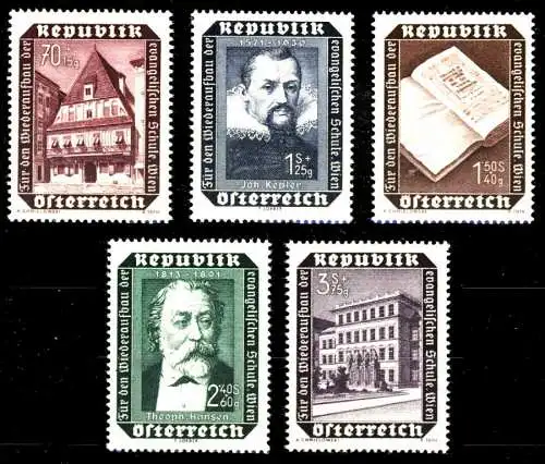 ÖSTERREICH 1953 Nr 989-993 postfrisch S8705AE