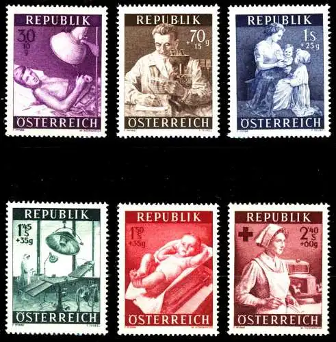 ÖSTERREICH 1954 Nr 999-1004 postfrisch S87063E