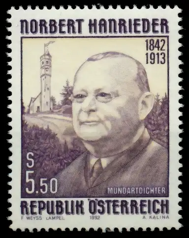 ÖSTERREICH 1992 Nr 2061 postfrisch SB524B2