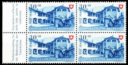 SCHWEIZ PRO PATRIA Nr 511 postfrisch VIERERBLOCK 4FADEA