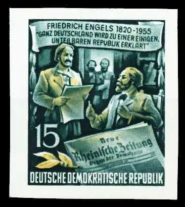 DDR 1955 Nr 487B postfrisch 50599A