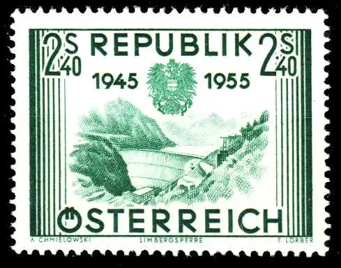 ÖSTERREICH 1955 Nr 1016 postfrisch 2F4016