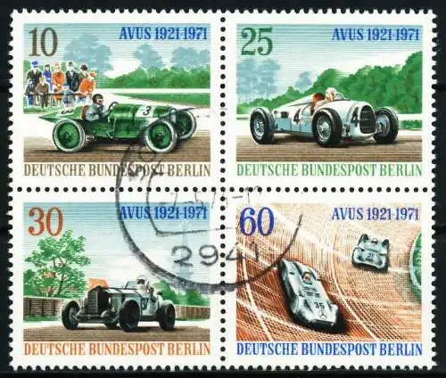 BERLIN ZUSAMMENDRUCK Nr B3 Zd5 zentrisch gestempelt VIERERBL 5E8206