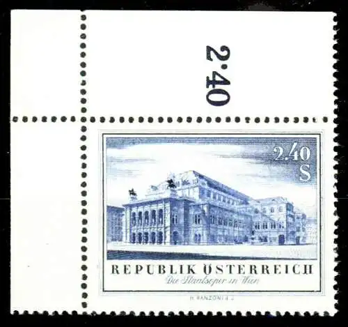 ÖSTERREICH 1955 Nr 1021 postfrisch ECKE-OLI 336ABA