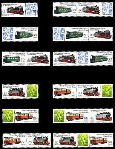 DDR ZUSAMMENDRUCK Nr WZd576-WZd587 postfrisch 5A8732