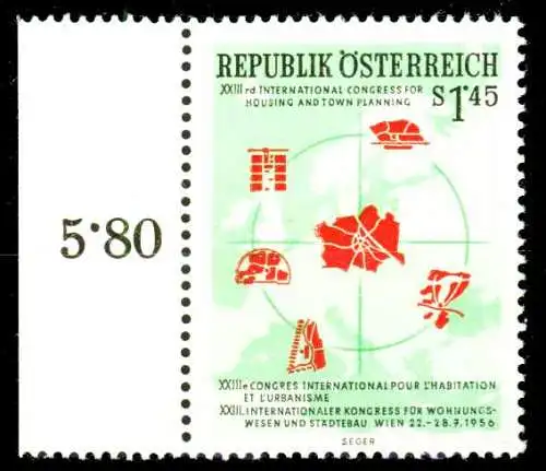 ÖSTERREICH 1956 Nr 1027 postfrisch ORA 336B16