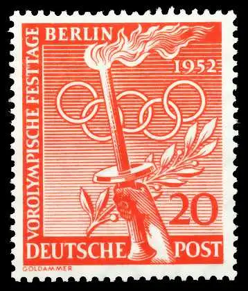 BERLIN 1952 Nr 90 postfrisch 3F2FFA