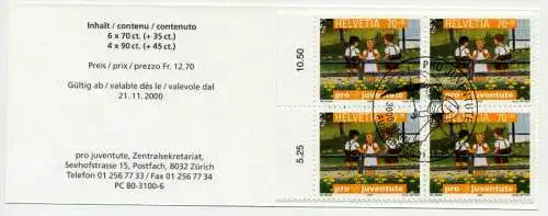 SCHWEIZ MARKENHEFT PJ Nr MH 0-120 ESST S8B66CE
