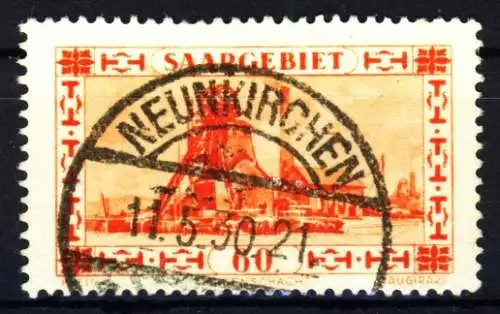 SAARGEBIET 1930 Nr 143 zentrisch gestempelt 3BEBC6