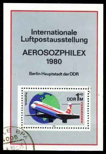 DDR BLOCK KLEINBOGEN Block 59 gestempelt 2BCEEE