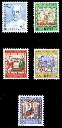 SCHWEIZ PRO PATRIA Nr 853-857 postfrisch S8D0C76