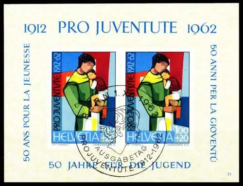 SCHWEIZ BLOCK KLEINBOGEN 1960-1969 Block 18-17 543DE6
