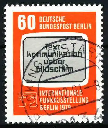 BERLIN 1979 Nr 600 zentrisch gestempelt 620D12