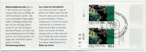 SCHWEIZ MARKENHEFT PP Nr MH 0-110 ESST S8B67D2