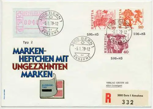 SCHWEIZ ATM Nr 2 BRIEF MIF 55725E