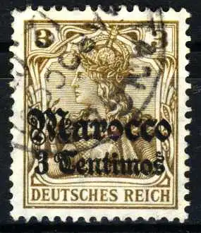 DEUTSCHE AUSLANDSPOSTÄMTER MAROKKO Nr 34 gestempelt 1D05D2