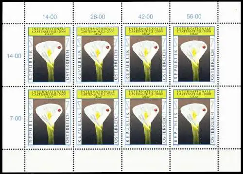 ÖSTERREICH BLOCK KLEINBOGEN 2000-2009 Nr 2305 ungebraucht 556CEE