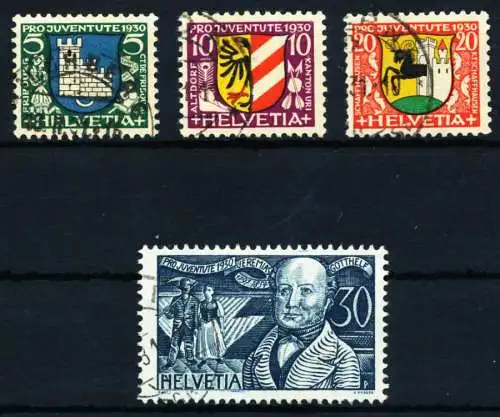 SCHWEIZ PRO JUVENTUTE Nr 241-244 gestempelt 4ECA62