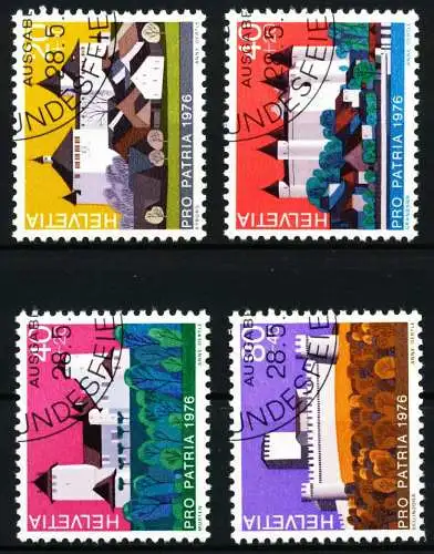 SCHWEIZ PRO PATRIA Nr 1075-1078 gestempelt 54BA42